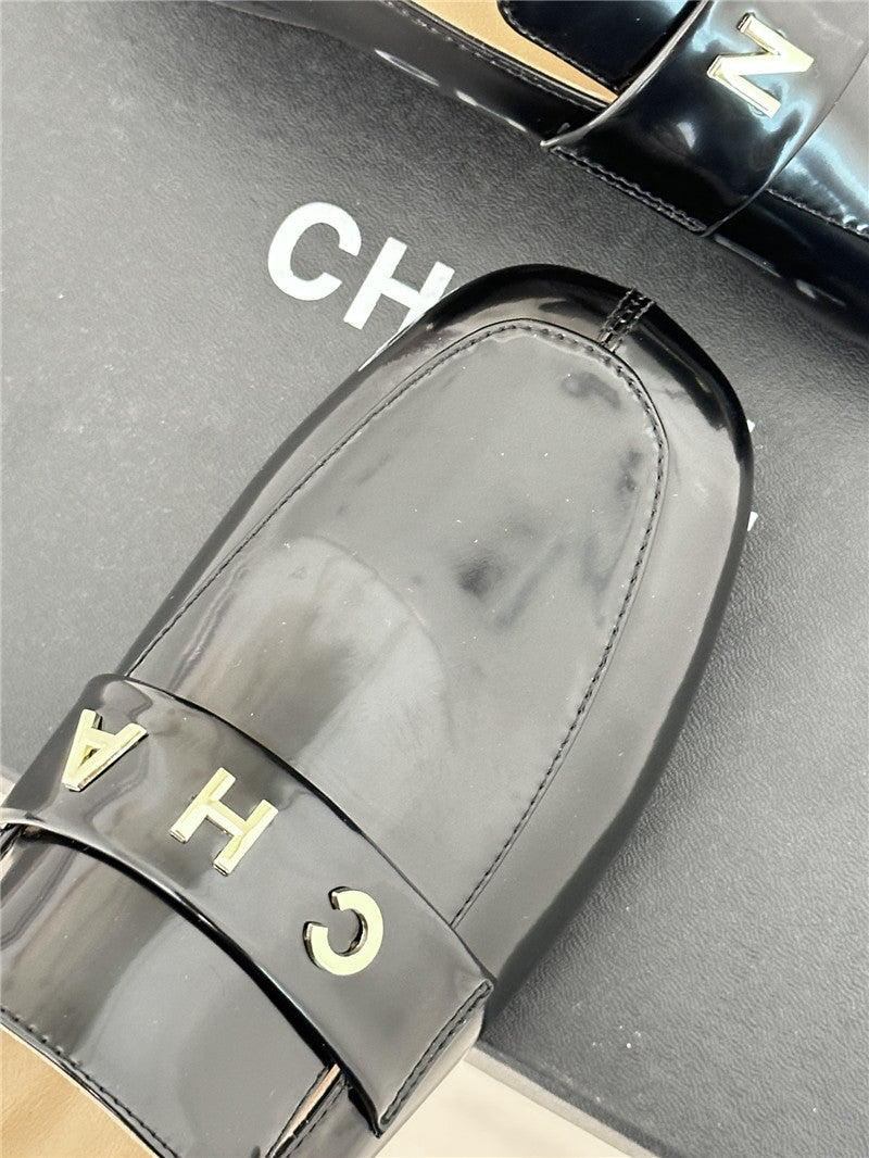High Quality Luxury Chanel Double C Letter Buckle Square Head Chunky Loafers – Style 79078 product detail