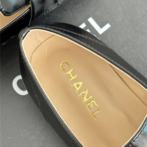 High Quality Luxury Chanel Double C Letter Buckle Square Head Chunky Loafers – Style 79078 product detail