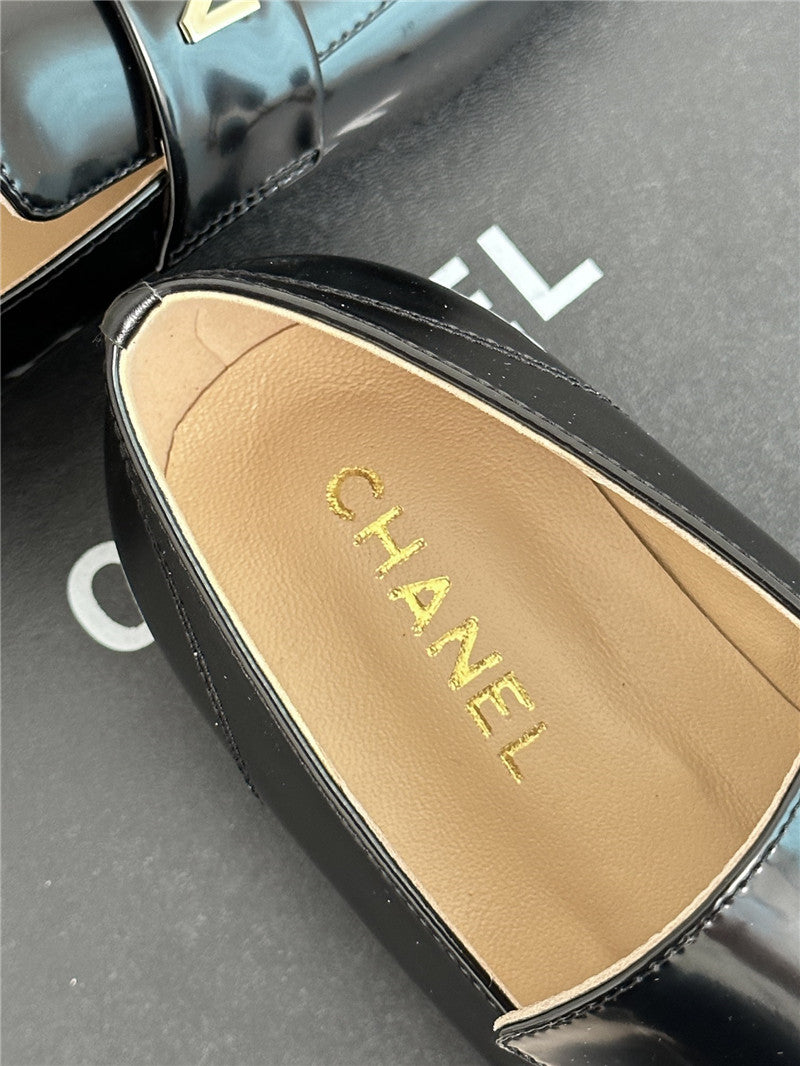 High Quality Luxury Chanel Double C Letter Buckle Square Head Chunky Loafers – Style 79078 product detail