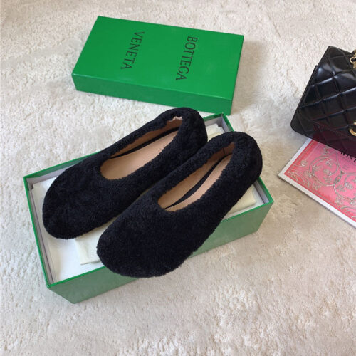 High Quality Luxury Bottega Veneta New Arrival Fur Shoes