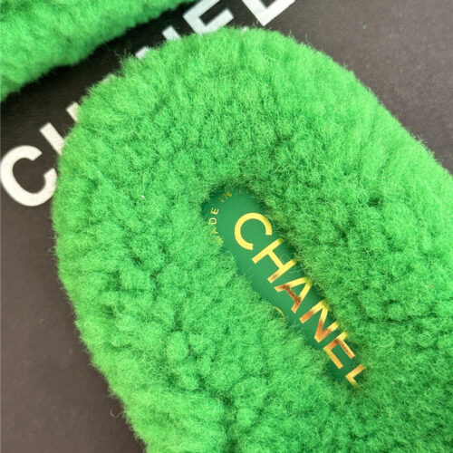 High Quality Luxury Chanel Classic Four Seasons Double C Plush Slippers – Style 33542 product detail