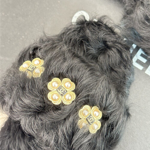 High Quality Luxury Chanel New Mier Pure Wool Double C Four-Leaf Clover Fur Slippers product detail