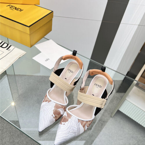High Quality Luxury Fendi Slingback Hummingbird Pumps – Style 41875 product detail