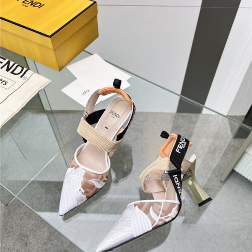 High Quality Luxury Fendi Slingback Hummingbird Pumps – Style 41875 product detail
