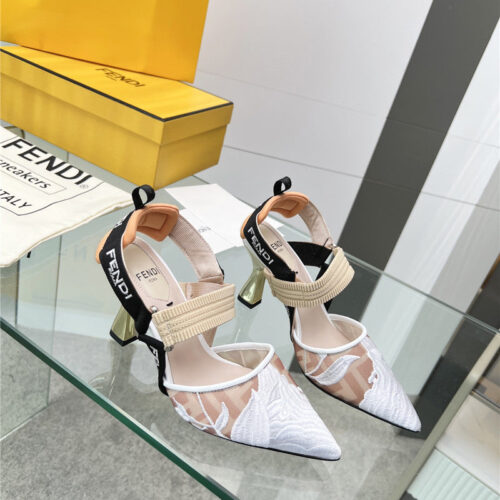 High Quality Luxury Fendi Slingback Hummingbird Pumps – Style 41875