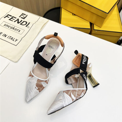 High Quality Luxury Fendi Slingback Hummingbird Pumps product detail