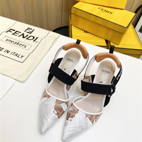 High Quality Luxury Fendi Slingback Hummingbird Pumps product detail