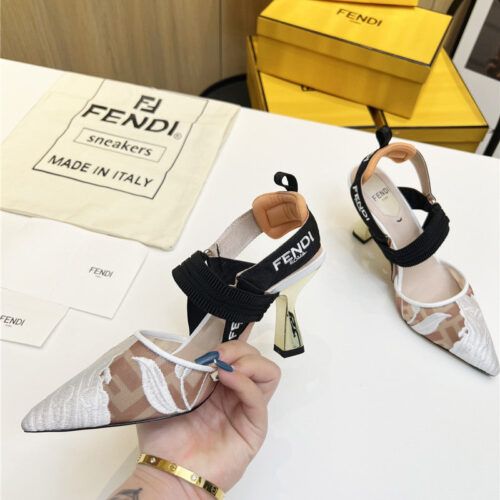 High Quality Luxury Fendi Slingback Hummingbird Pumps product detail