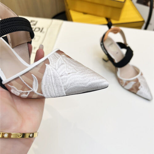 High Quality Luxury Fendi Slingback Hummingbird Pumps product detail