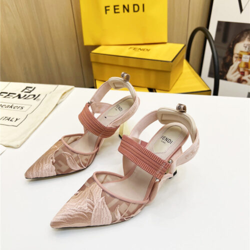High Quality Luxury Fendi Slingback Hummingbird Pumps – Style 02323 product detail