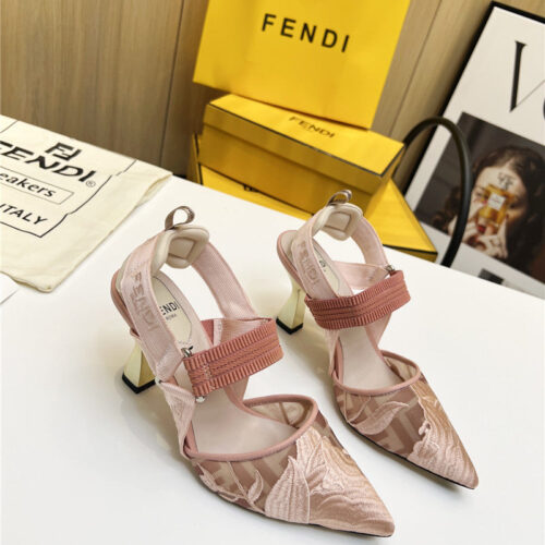 High Quality Luxury Fendi Slingback Hummingbird Pumps – Style 02323