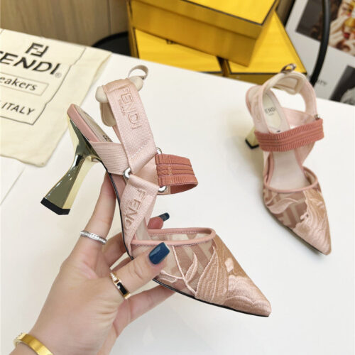 High Quality Luxury Fendi Slingback Hummingbird Pumps – Style 02323 alternate view
