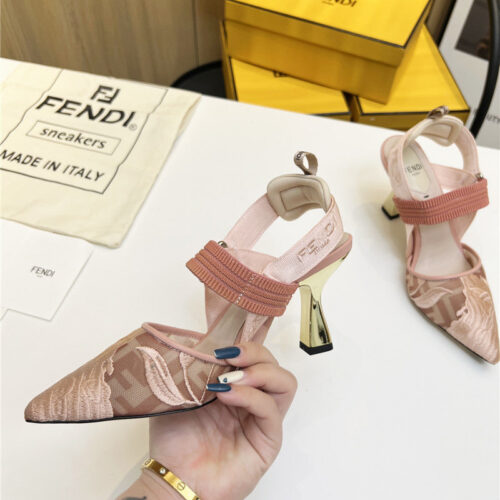 High Quality Luxury Fendi Slingback Hummingbird Pumps – Style 02323 product detail