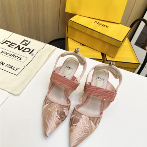 High Quality Luxury Fendi Slingback Hummingbird Pumps – Style 02323 product detail