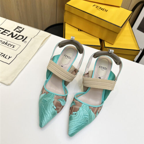 High Quality Luxury Fendi Slingback Hummingbird Pumps – Style 95539 product detail