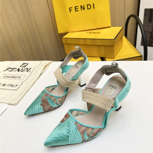 High Quality Luxury Fendi Slingback Hummingbird Pumps – Style 95539 product detail
