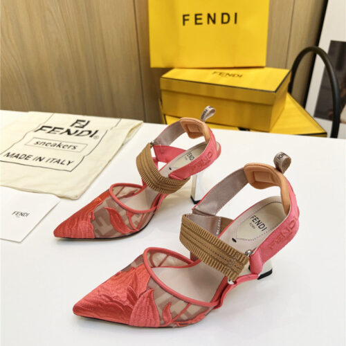 High Quality Luxury Fendi Slingback Hummingbird Pumps – Style 18131 product detail