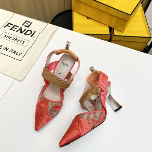 High Quality Luxury Fendi Slingback Hummingbird Pumps – Style 18131 product detail