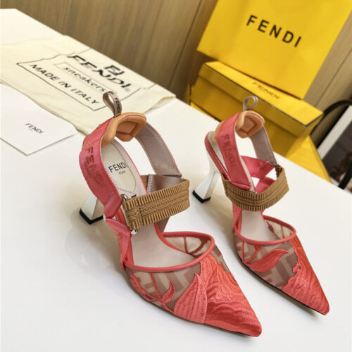 High Quality Luxury Fendi Slingback Hummingbird Pumps – Style 18131