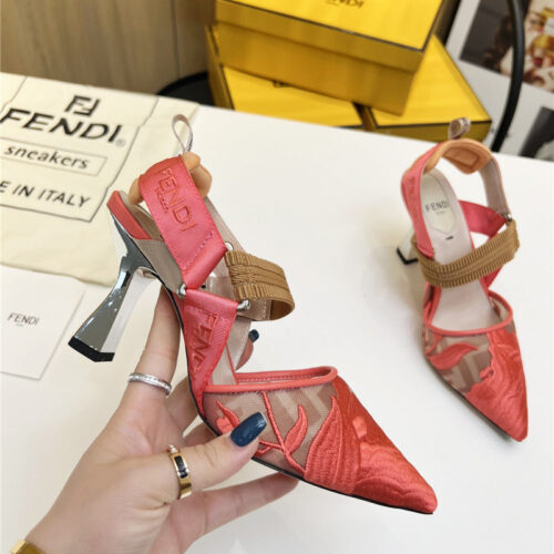 High Quality Luxury Fendi Slingback Hummingbird Pumps – Style 18131 alternate view