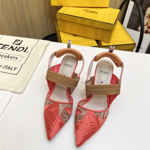 High Quality Luxury Fendi Slingback Hummingbird Pumps – Style 18131 product detail