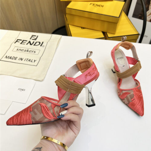 High Quality Luxury Fendi Slingback Hummingbird Pumps – Style 18131 product detail