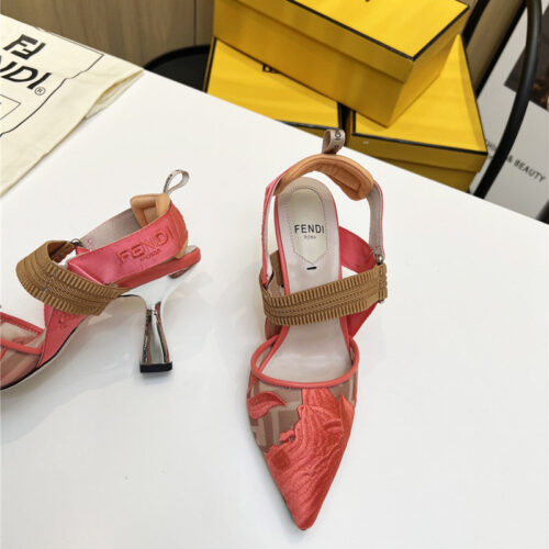 High Quality Luxury Fendi Slingback Hummingbird Pumps – Style 18131 product detail