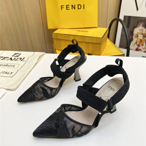 High Quality Luxury Fendi Slingback Hummingbird Pumps – Style 07955 product detail