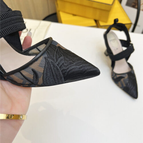 High Quality Luxury Fendi Slingback Hummingbird Pumps – Style 07955 product detail