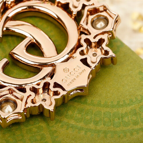 High Quality Luxury Gucci Double G Brooch product detail