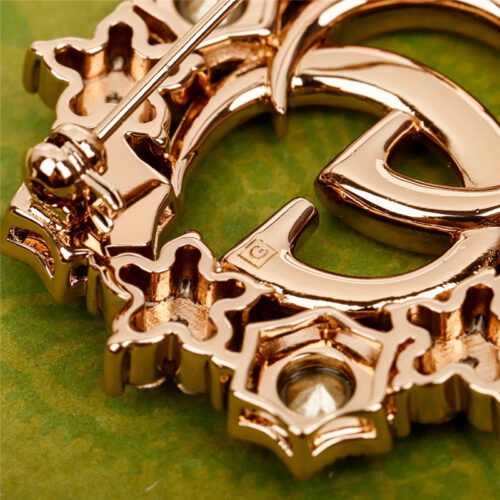 High Quality Luxury Gucci Double G Brooch product detail