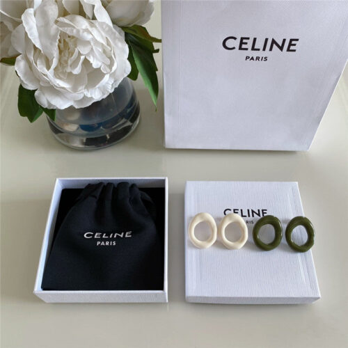 High Quality Luxury Celine Acrylic Earrings
