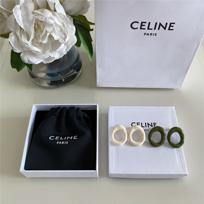 High Quality Luxury Celine Acrylic Earrings