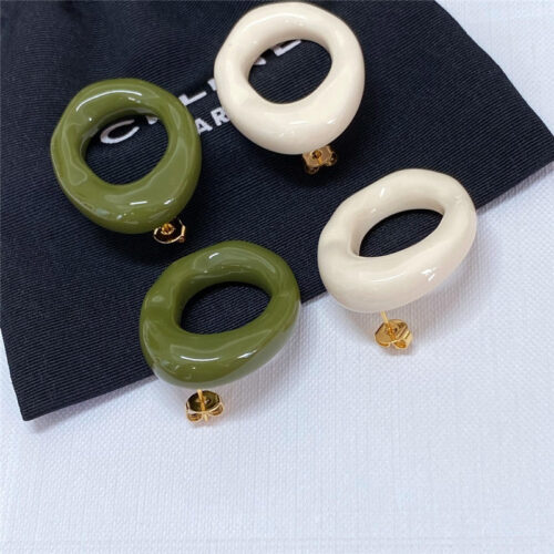 High Quality Luxury Celine Acrylic Earrings product detail