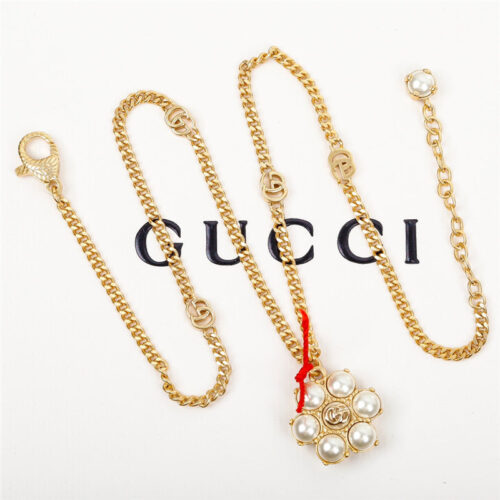 High Quality Luxury Gucci Flower Pearl Necklace product detail