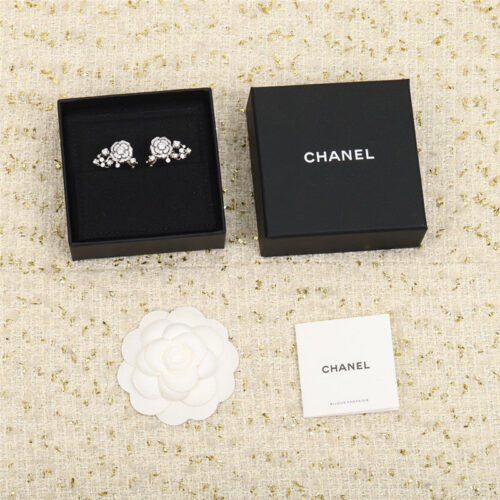 High Quality Luxury Chanel Camellia Earrings