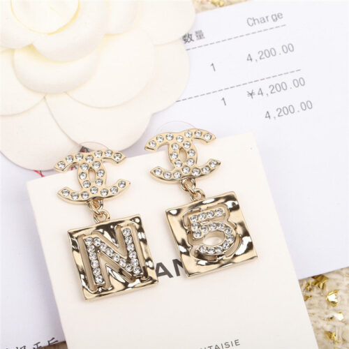 High Quality Luxury Chanel Square Double C Earrings – Style 50475 product detail