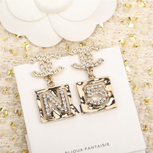 High Quality Luxury Chanel Square Double C Earrings – Style 50475 product detail