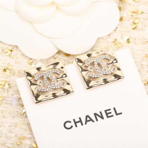 High Quality Luxury Chanel Square Double C Earrings – Style 50477 product detail