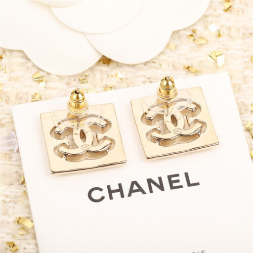 High Quality Luxury Chanel Square Double C Earrings – Style 50477 product detail