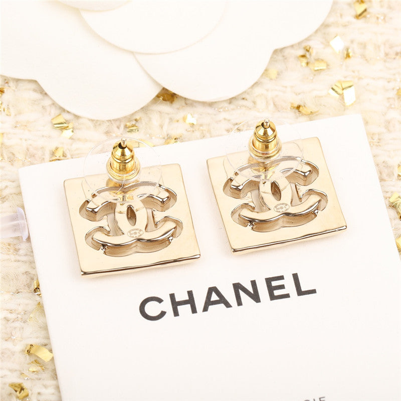 High Quality Luxury Chanel Square Double C Earrings – Style 50477 product detail
