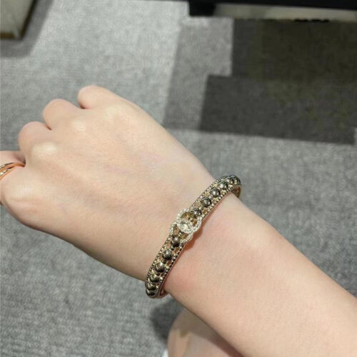 High Quality Luxury Chanel Double C Chain Bracelet alternate view