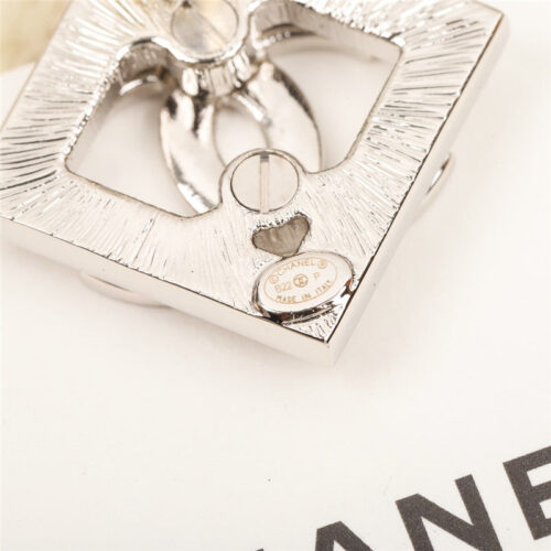High Quality Luxury Chanel Square Double C Earrings product detail