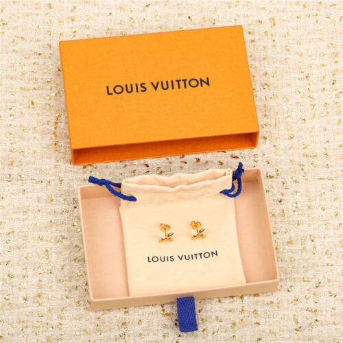 High Quality Luxury Louis Vuitton Green Bullet Earrings
