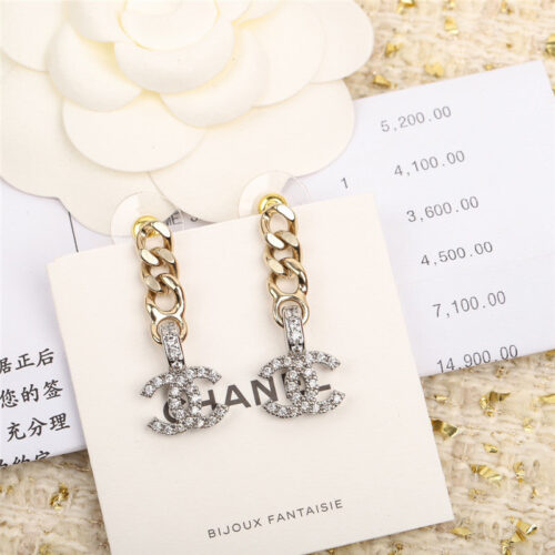 High Quality Luxury Chanel Double C Earrings – Style 49842 product detail