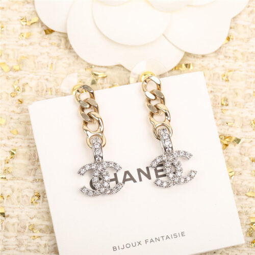 High Quality Luxury Chanel Double C Earrings – Style 49842 alternate view