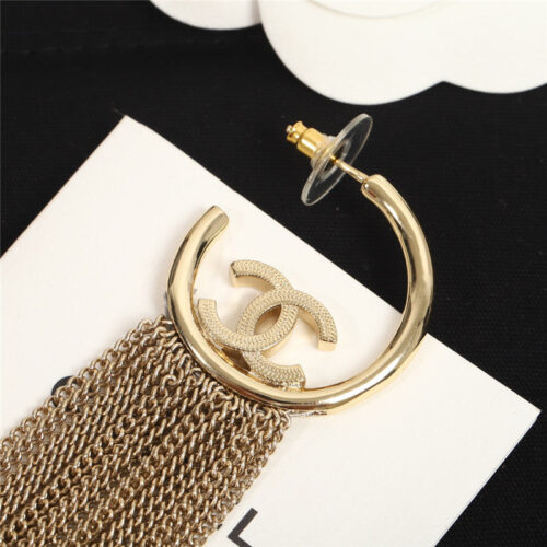 High Quality Luxury Chanel L Tassel Double C Earrings product detail