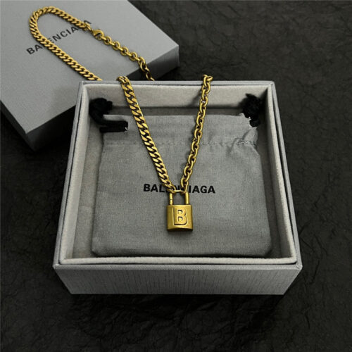 High Quality Luxury Balenciaga Retro Style Simple And Elegant Necklace – Style 49423
