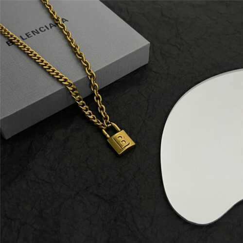 High Quality Luxury Balenciaga Retro Style Simple And Elegant Necklace – Style 49423 product detail