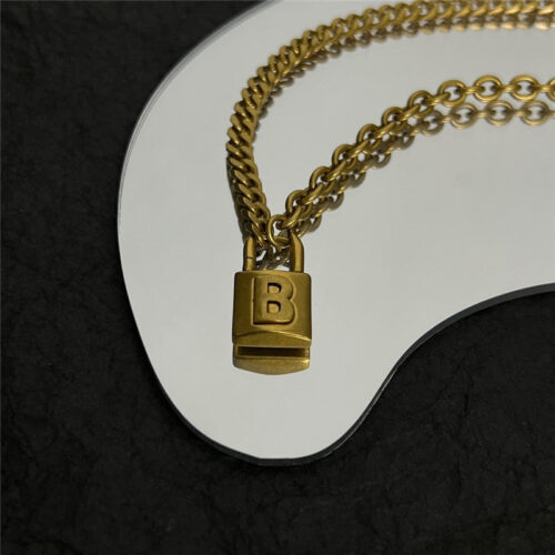 High Quality Luxury Balenciaga Retro Style Simple And Elegant Necklace – Style 49423 product detail